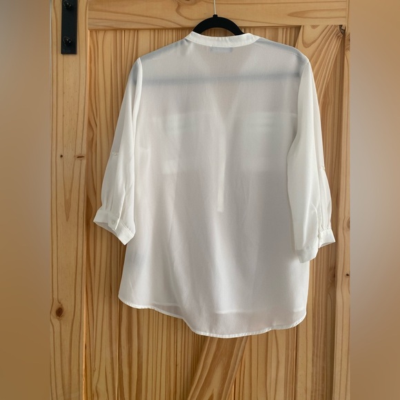 Sheer white blouse - Picture 2 of 5